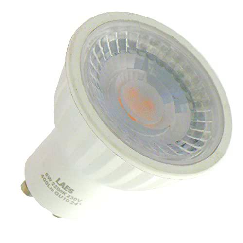 LAES - Bombilla Dicroica LED, GU10, 6 watts, Blanco, 50 x 56 mm