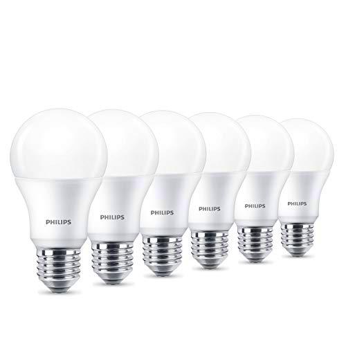 Philips LED - Bombilla, plástico, 9 W, color blanco