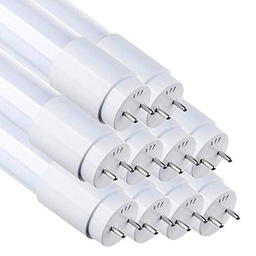 Pack 10x Tubo LED 60cm 9w. Color Blanco Cálido (3000K)