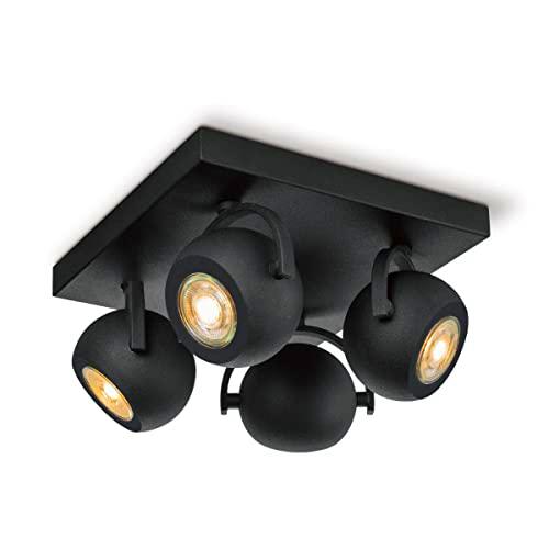 HSH Nop - Lámpara de techo LED (4 focos, giratoria