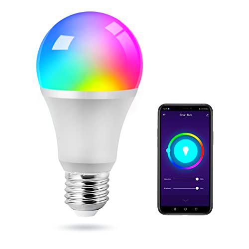 Bombilla LED Inteligente, Bombilla WiFi Multicolor