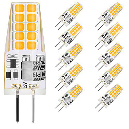 MUSUNIA G4 - Bombillas LED (3 W, G4, 3000 K, luz blanca cálida