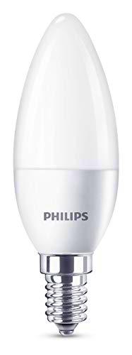 Philips Lighting Bombilla Vela E14 LED, 4.6 W, Luz cálida, 25 W
