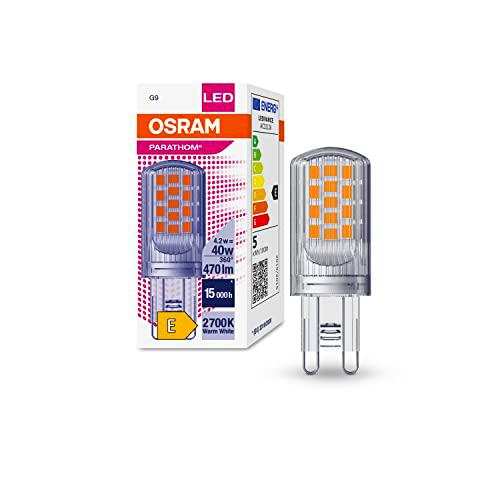 OSRAM - Bombillas LED con casquillo de enchufe retrofit G9 PARATHOM® LED PIN G9 40 4.2 W/2700 K G9