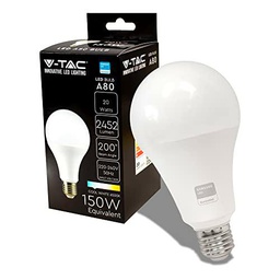 V-TAC Bombilla LED E27 - A80 - 20W (Equivalente a 150W)