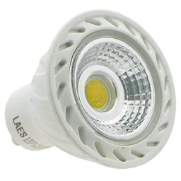 LAES - Bombilla Dicroica COB LED, GU10, 7 watts, Blanco, 50 x 57 mm