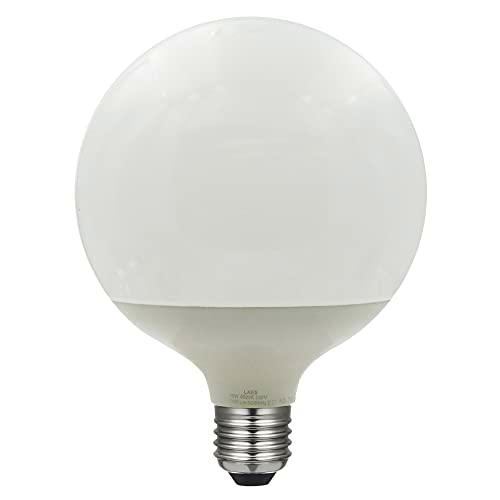 LAES - Bombilla Globo LED, E27, 15 watts, Blanco, 120 x 160 mm