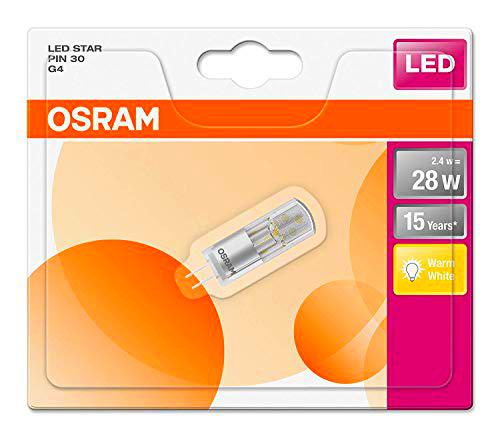 Osram 812048 Bombilla LED G4, 2.4 W, Blanco, 9 Unidades