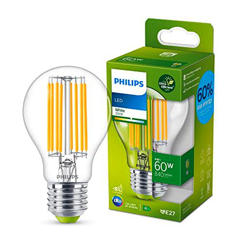 Philips Bombilla LED (A+), Filamento, Casquillo E27