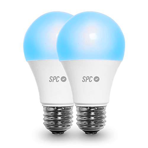 SPC Aura 1050: Pack 2 bombillas LED Wi-Fi E27, 10W