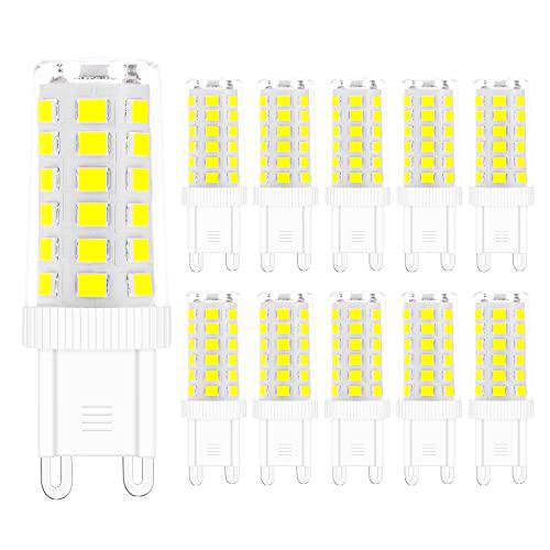DGE Bombillas LED G9 de 5 W, 450 lm, equivalentes a bombillas halógenas de 40 W