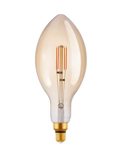 EGLO LED E27 regulable, bombilla vintage ámbar extra grande