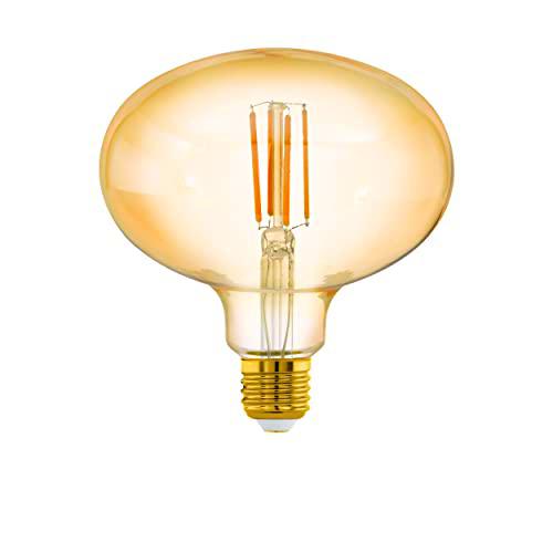 EGLO LED E27 regulable, LED ámbar vintage mediano, bombilla para iluminación