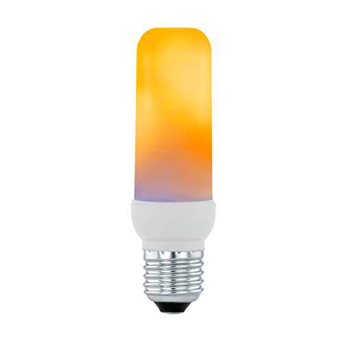 EGLO LED E27 con efecto llama, bombilla de llama en forma de tubo