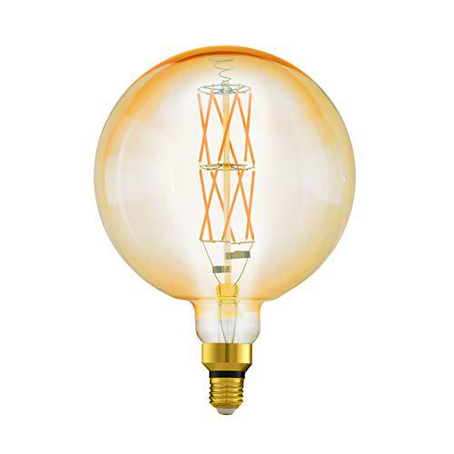 EGLO LED E27 regulable, bombilla vintage ámbar extra grande