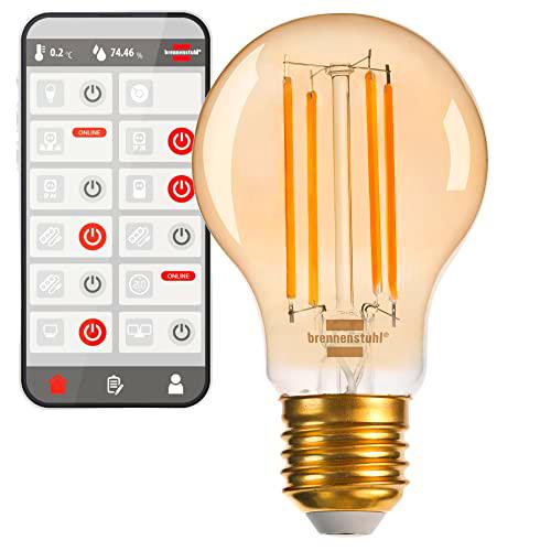 Brennenstuhl Connect WiFi bombilla filamento LED Standard (bombilla inteligente