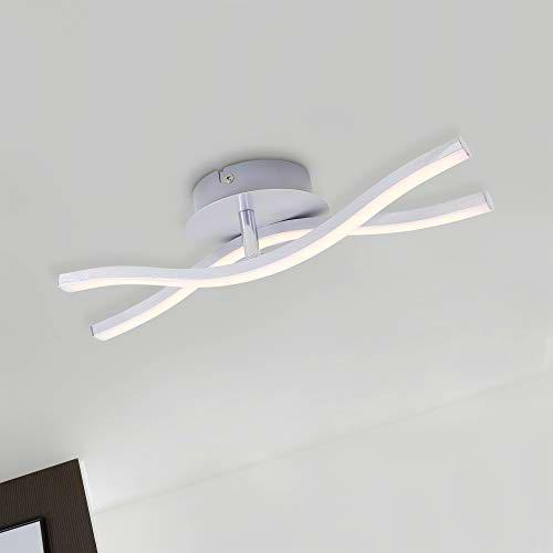 Briloner Leuchten - Lámpara de techo LED, luz de techo de 2 bombillas