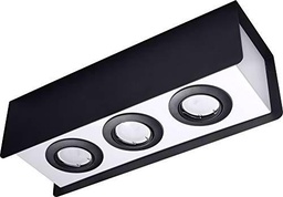 Sollux Lighting - Lámpara LED, acero, color negro, 38 x 12 x 11