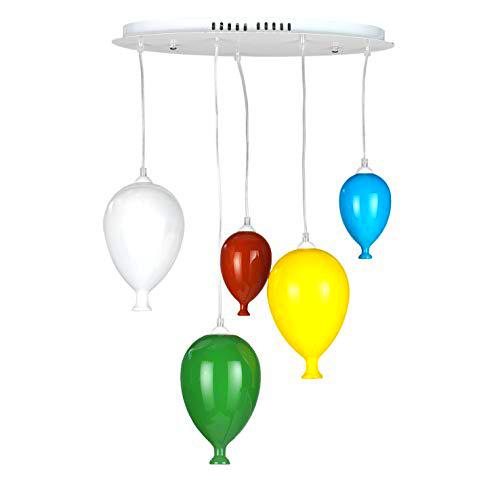 ONLI Lámpara de techo con globos de cristal de colores