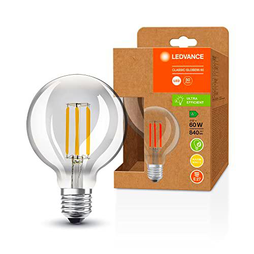 LEDVANCE Lámpara LED de ahorro de energía, globo de filamento