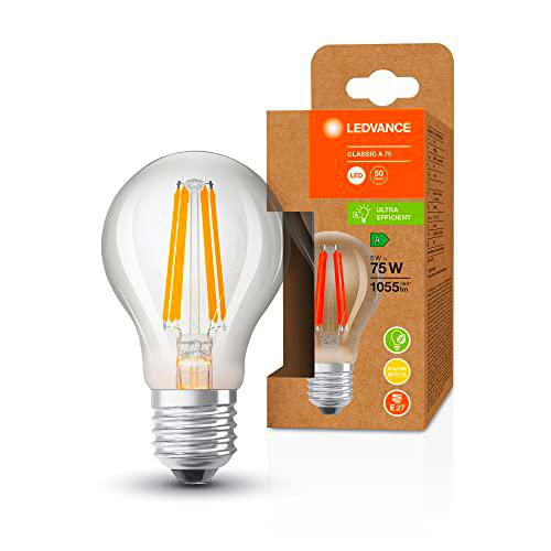 LEDVANCE Bombilla LED de bajo consumo, bombilla de filamento