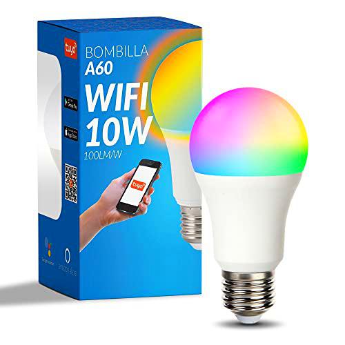 LEDme - Bombilla LED Inteligente WiFi E27 A60, sin necesidad de Hub