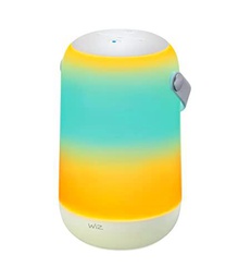 WiZ - Lámpara portátil móvil A todo color Efecto de iluminación de zona doble Control por voz y con panel táctil
