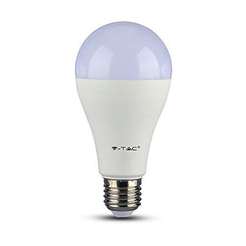 V-TAC Bombilla LED A70 de bajo consumo de 9 W con batería de emergencia (3 horas) E27 ES (Edison tapón de rosca) 4000 Kelvin Day White
