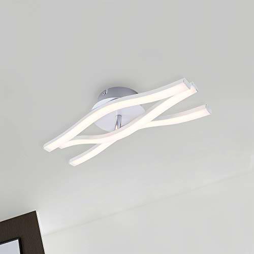 Briloner Leuchten - Luz de techo LED, 3 bombillas, 6 vatios