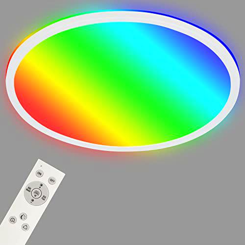BRILONER - Lámpara de techo LED inteligente, colores brillantes RGB