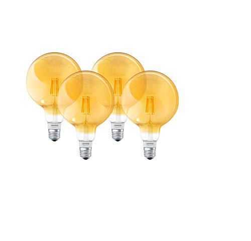 LEDVANCE Lámpara Smart LED, Bluetooth, globo de filamento dorado