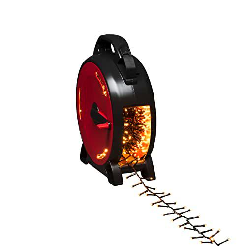 Konstsmide Micro LED Compactlights 3849-800 - Cable retráctil (1000 diodos ámbar