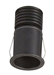 Mantra Iluminación. Modelo GUINCHO. Empotrable circular de 4,1 cm de diámetro fabricado en aluminio acabado en color negro arena