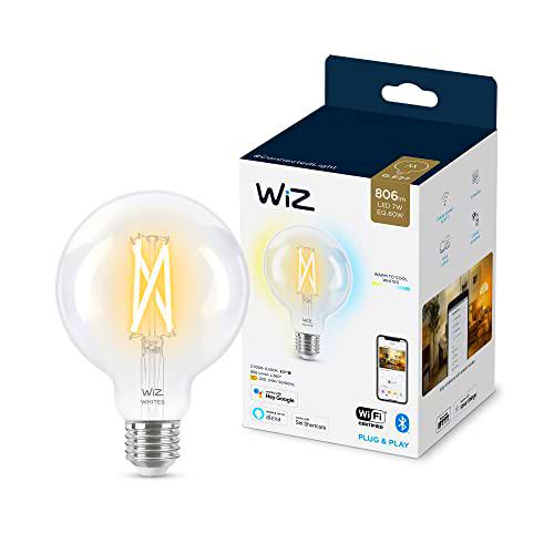WiZ - Bombilla LED Inteligente Wi-Fi, tipo globo G95 6,7w (Eq
