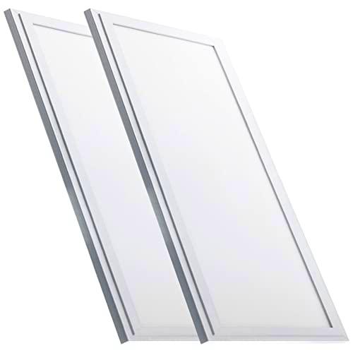 LED ATOMANT Pack 2X Panel LED Slim 120x60cm 72W. Color Blanco Calido (3000K)