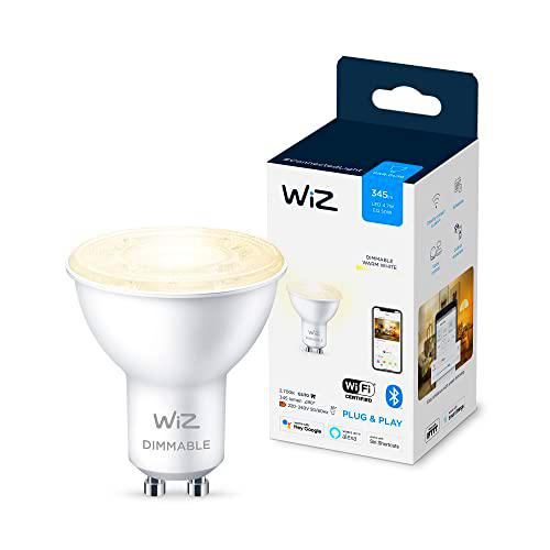 WiZ - Bombilla LED Inteligente Wi-Fi, 4,9W(Eq. 50W) GU10