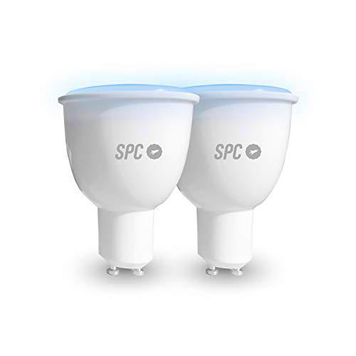 SPC Aura 450: 2 Bombillas LED Wi-Fi GU10, 5.5W, 450lm