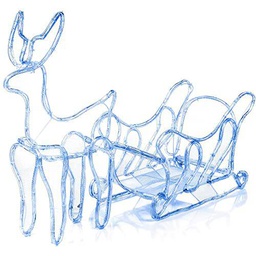 Retlux RXL 245-Luz de Reno con Trineo (198 ledes, luz Blanca fría), Multicolor