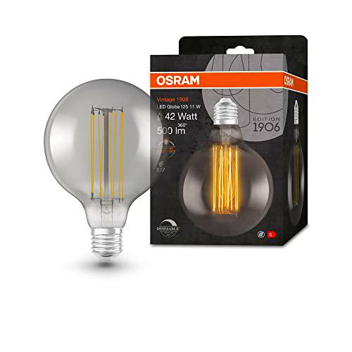 OSRAM Lámpara LED Vintage 1906 ahumada, 11 W, 500 lm