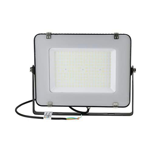 V-TAC Foco LED de exterior negro IP65 Chip Samsung 150 W Color de luz blanco natural