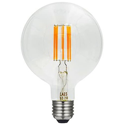 LAES - Bombilla Globe Vintage Filamento LED E40, 8 W