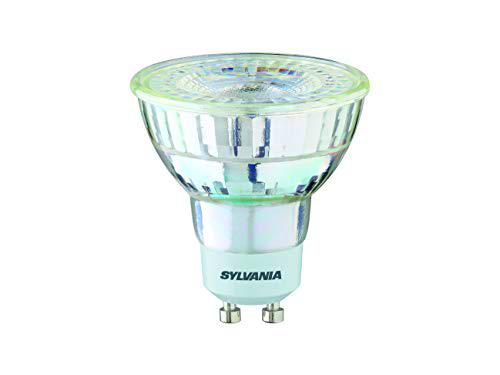 Sylvania GU10 Bombilla LED, 5,2 W Foco Cuerpo de cristal Recambio para halógeno 35 W 840 halógeno