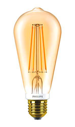 Philips Classic LED 7 W (50 W), E27, rosca Edison, filamento ST64 Vintage Pub luz