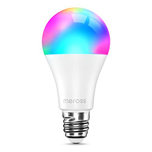 meross Bombilla LED Multicolor, Inteligente, WiFi, Regulable
