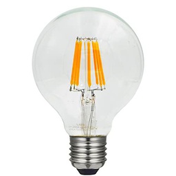 LAES - Globo Filamento LED Vintage, E27, 6 watts, Transparente