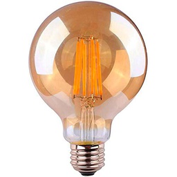 eDM 98628 Bombilla Globo Filamento Led Cristal Vintage, Luz Calida