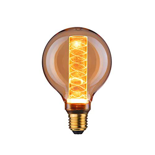 Paulmann 28602 Lámpara LED G95 Inner Glow 4 W fuente de luz Retro oro con ampolla interior de vidrio