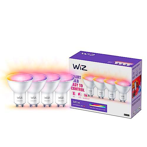 WiZ - Bombilla LED inteligente, Casquilllo GU10 4.7W (Eq.50) 345 lúmens