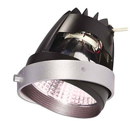 SLV Módulo LED COB, 3600 K, 26 W, 1300 LM, Color, Gris Plateado, Negro