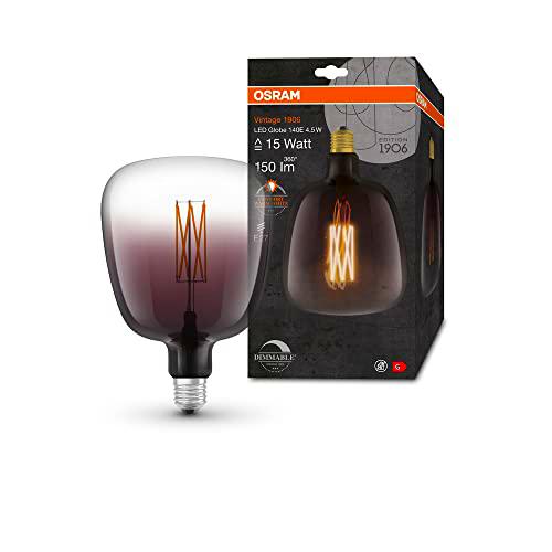 OSRAM Lámpara LED Vintage 1906 ahumada, 4,5 W, 150 lm